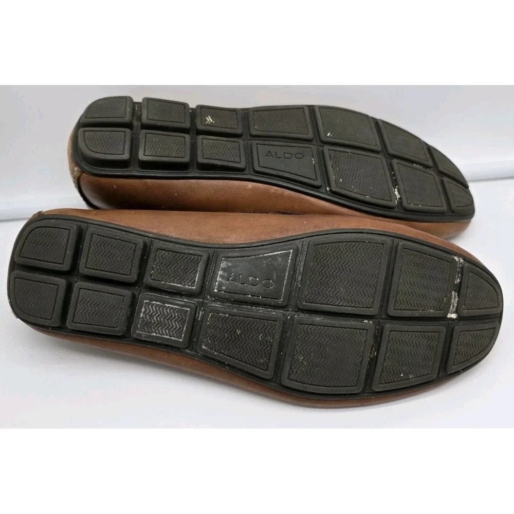 Aldo Mens Brown Suede Leather Dress‎ Shoe Comfort Loafer Size10